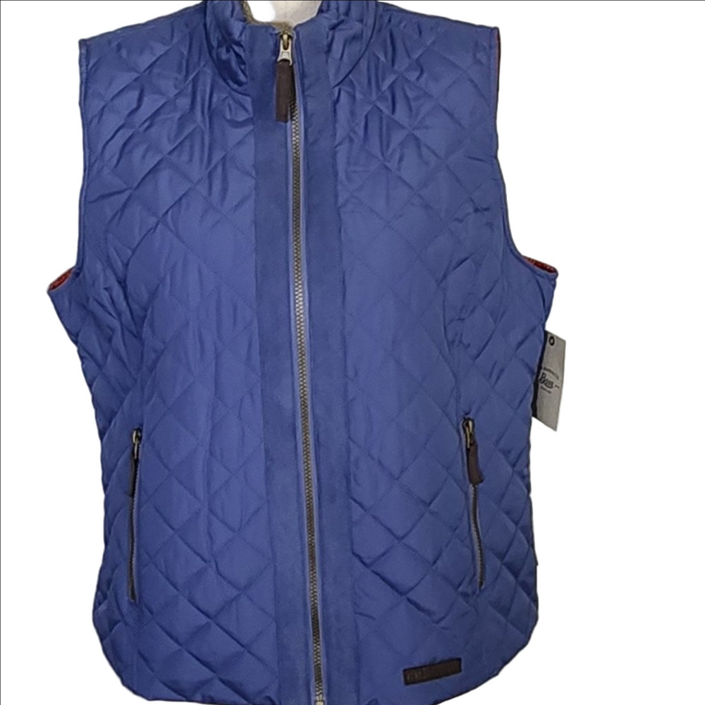 NWT/ G H BASS & CO OCEAN BLUE PUFFER VEST